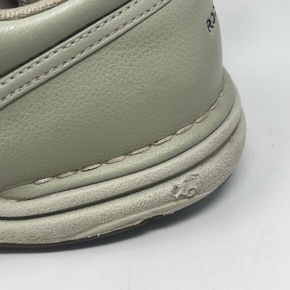 Rockport On Road Walking Shoes Mens 9 W Wide Beige Brown Leather Casual Comfort